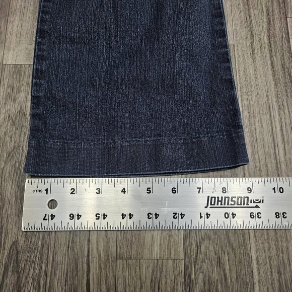 St Johns Bay Jeans Womens 16P Blue Straight Leg Stretch Denim Pants Casual - Picture 13 of 13